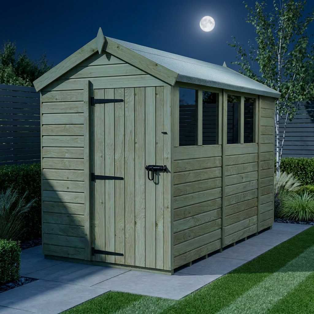 5 x 10 Apex Shed (Single Door, With Windows) - Apex Shed