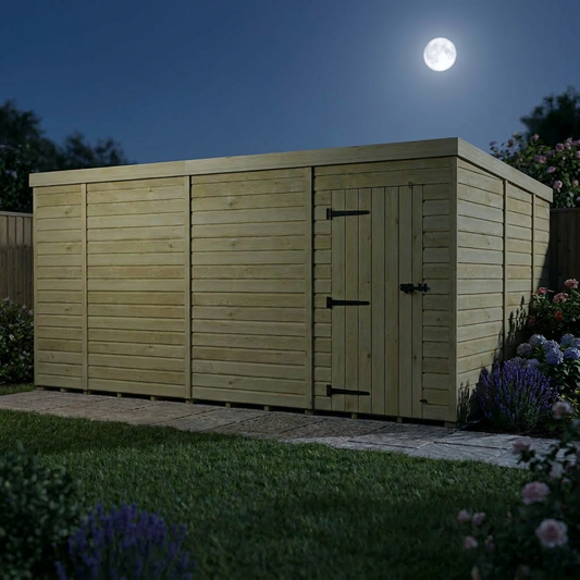 14 x 9 Pent Shed (Single Door, No Windows) - Pent Shed