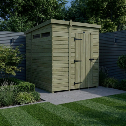 6 x 6  Security Pent Shed - Security Pent Shed