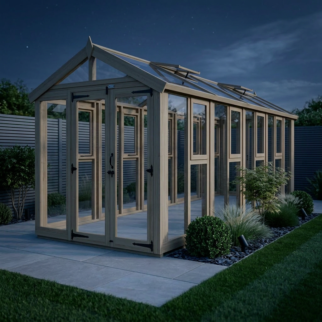 6x20 Glass Greenhouse - view 2