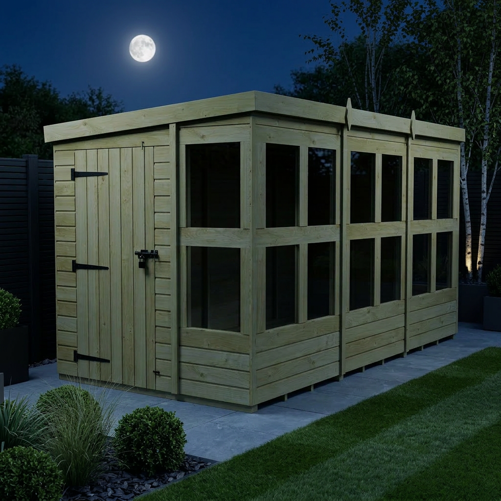 6 x 12 Pent Potting Shed - view 2