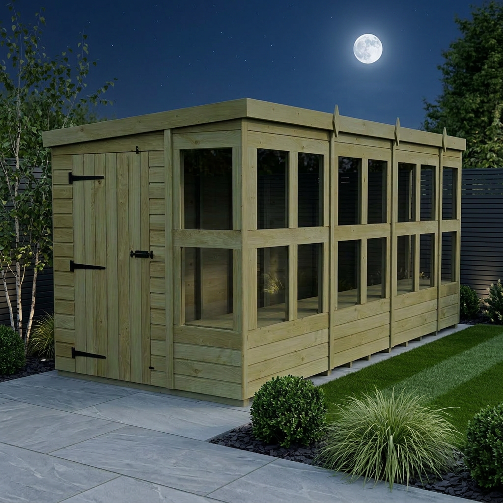 6 x 14 Pent Potting Shed - view 2