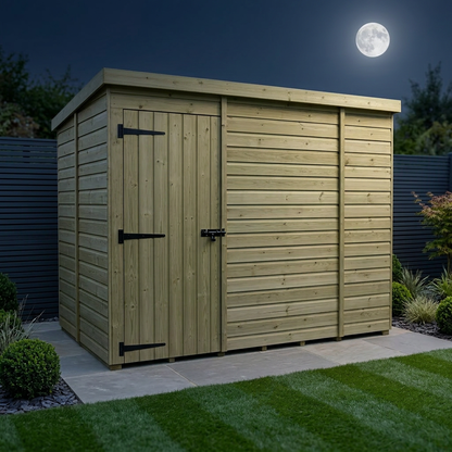 9 x 5 Pent Shed (Single Door, No Windows) - view 2