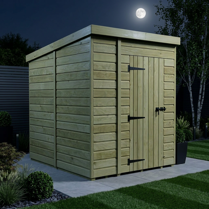 5 x 8 Pent Shed (Single Door, No Windows) - view 6