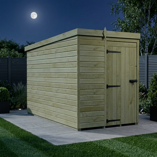 5 x 10 Pent Shed (Single Door, No Windows) - Pent Shed