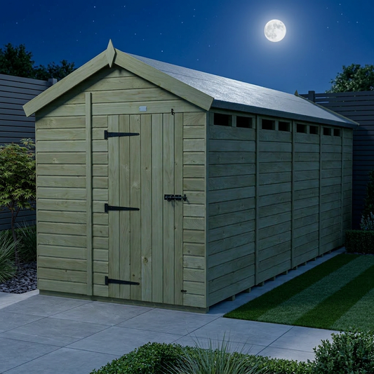 6 x 18 Apex Security Shed - Security Apex Shed