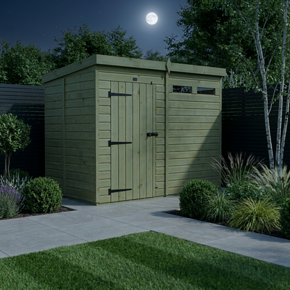 8 x 5 Security Pent Shed - view 2