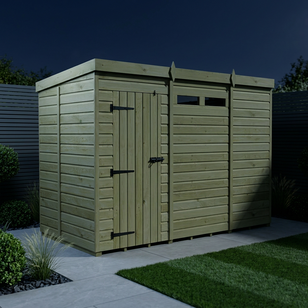 11 x 5 Security Pent Shed - view 2