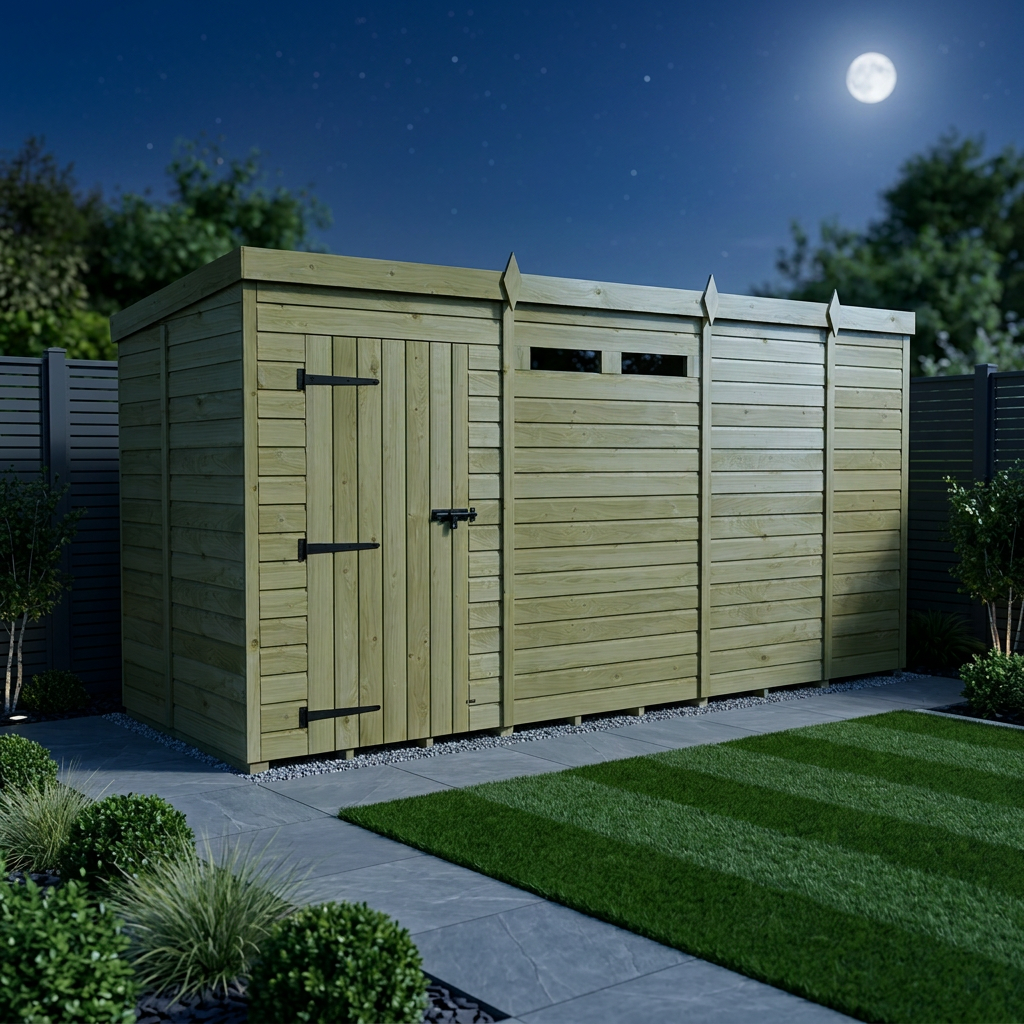13 x 5 Security Pent Shed - Security Pent Shed