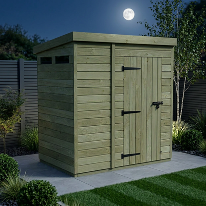 5 x 4 Security Pent Shed - view 3