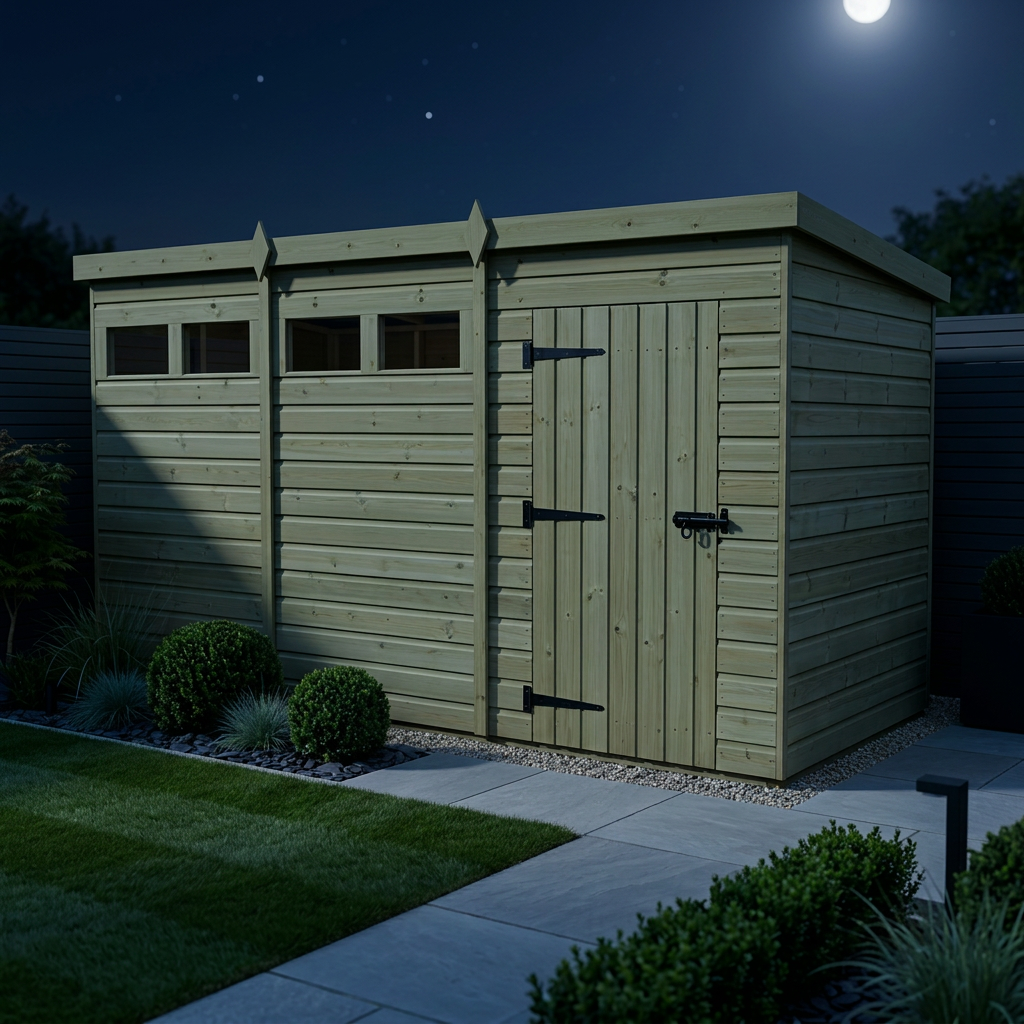 12 x 7 Security Pent Shed - view 2
