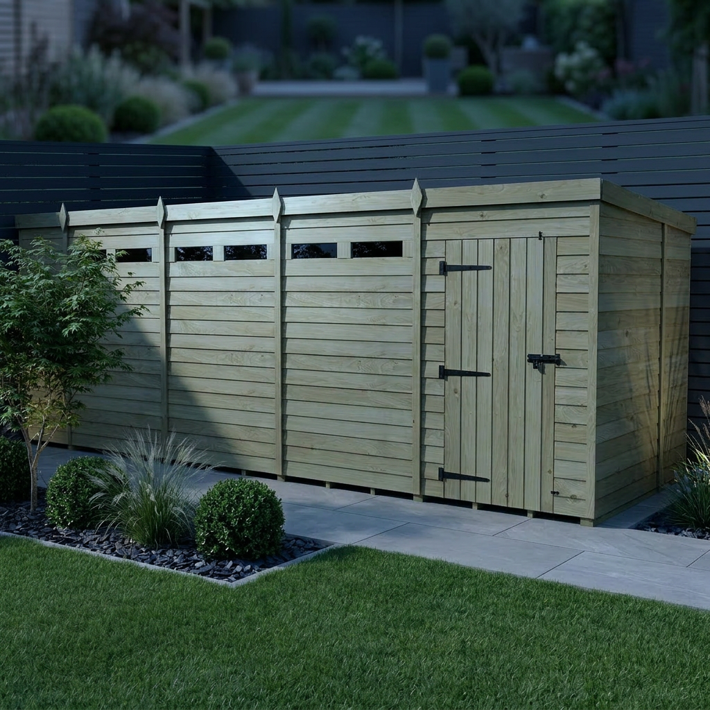 19 x 6  Security Pent Shed - view 6