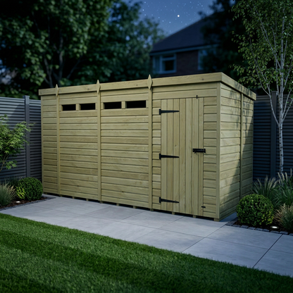 14 x 6  Security Pent Shed - view 2