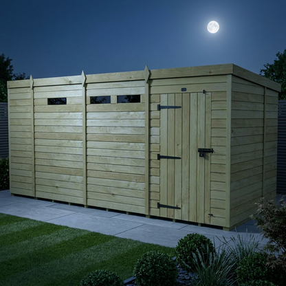 13 x 7 Security Pent Shed - view 2