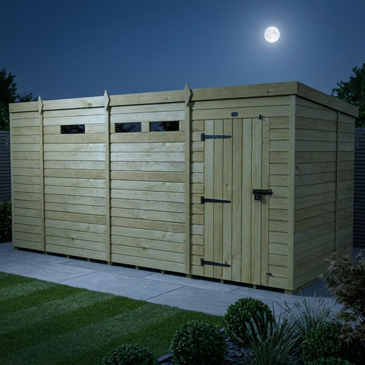 13 x 7 Security Pent Shed - view 2
