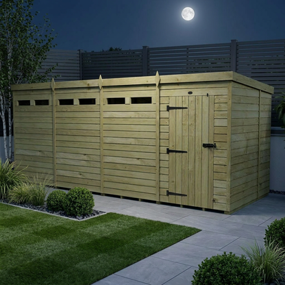 16 x 7 Security Pent Shed - Security Pent Shed