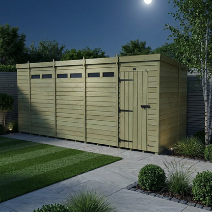 19 x 7 Security Pent Shed - Security Pent Shed