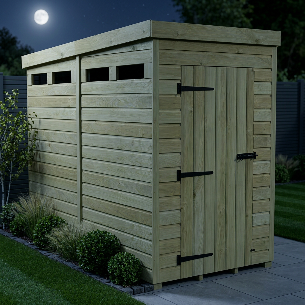 4 x 8 Security Pent Shed - view 2