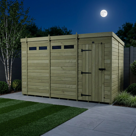 15 x 8 Security Pent Shed - view 2
