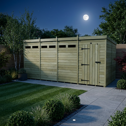 16 x 8 Security Pent Shed - Security Pent Shed