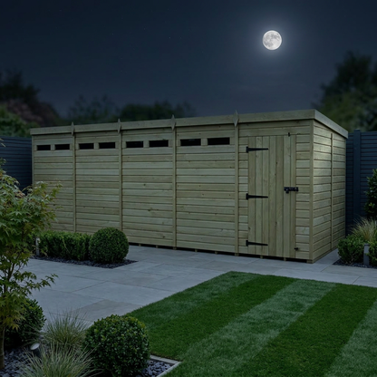 20 x 8 Security Pent Shed - view 2