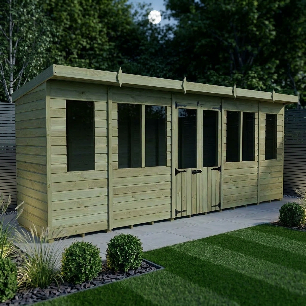 18 x 4 Pent Summer House - view 2