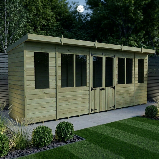 18 x 4 Pent Summer House - view 2