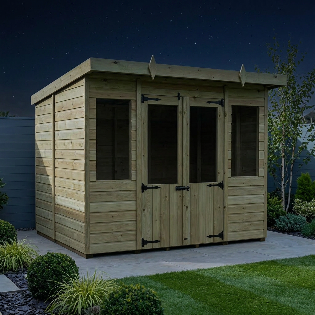 8 x 6 Pent Summer House - view 2