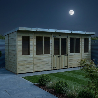 18 x 7 Pent Summer House - Pent Summer House