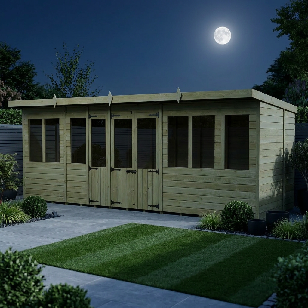 20 x 5 Pent Summer House - view 2