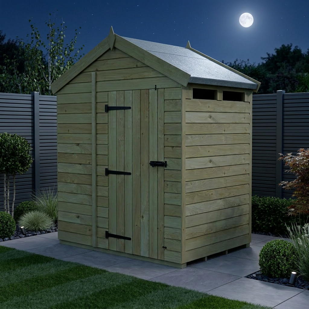 4 x 6  Apex Security Shed - view 2