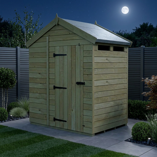 4 x 6  Apex Security Shed - view 2