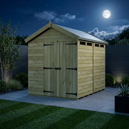 8 x 7 Apex Security Shed - view 2