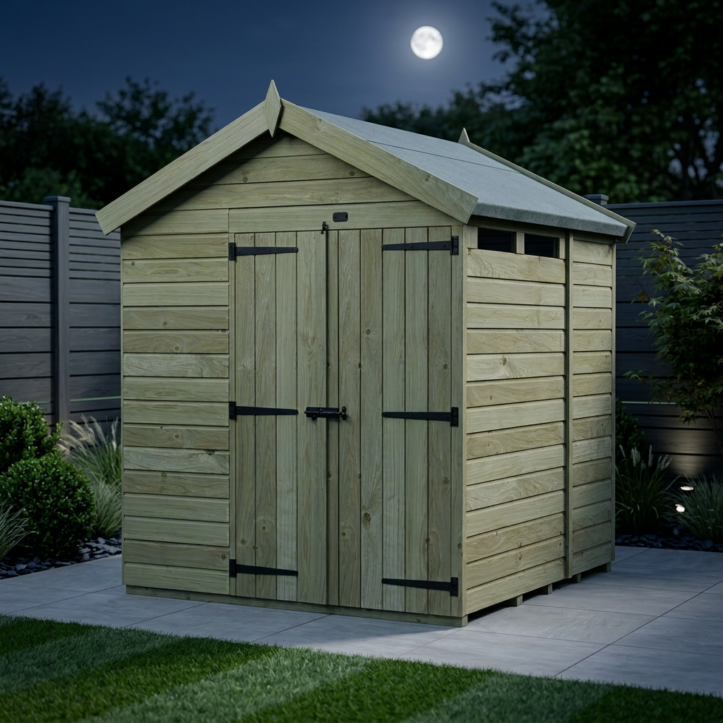 6 x 7 Apex Security Shed - view 2