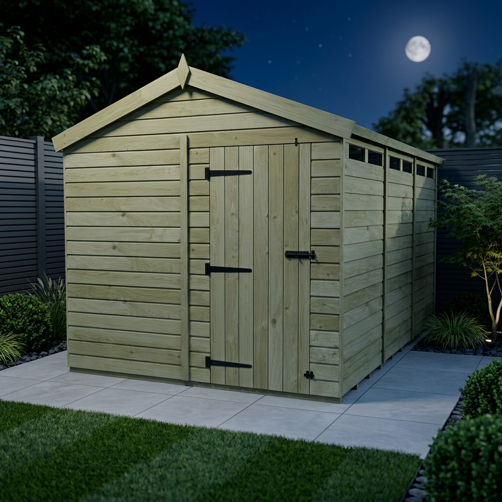 8 x 13 Apex Security Shed - view 2