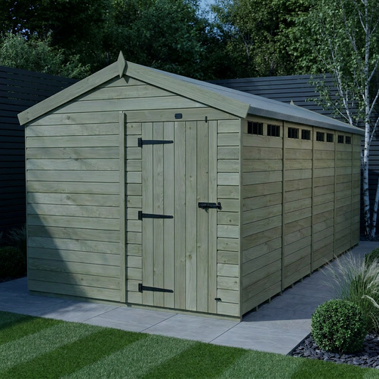 8 x 18 Apex Security Shed - Security Apex Shed