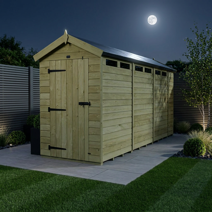 4 x 15  Apex Security Shed - view 2
