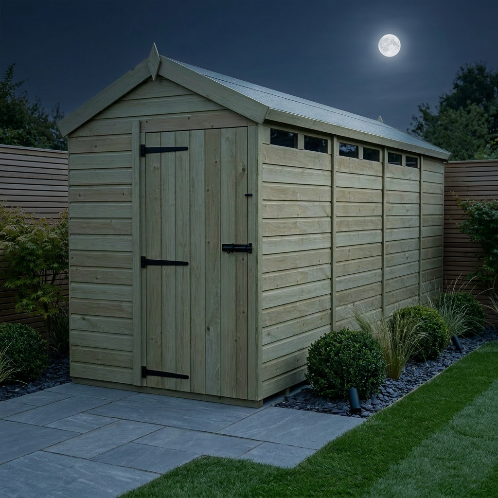 5 x 15 Apex Security Shed - view 2