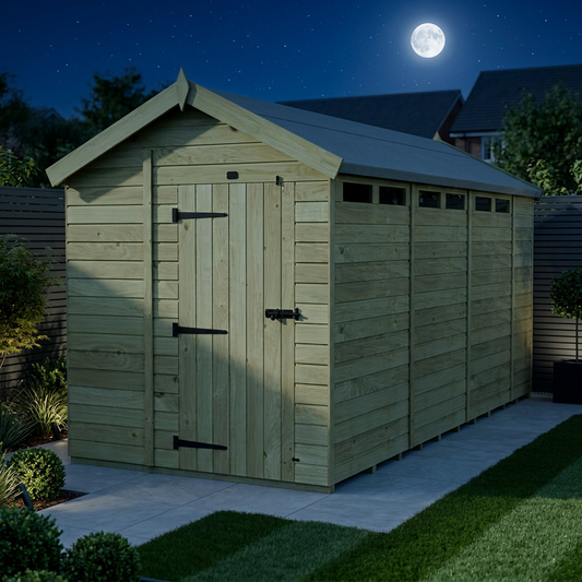 6 x 15 Apex Security Shed - Security Apex Shed