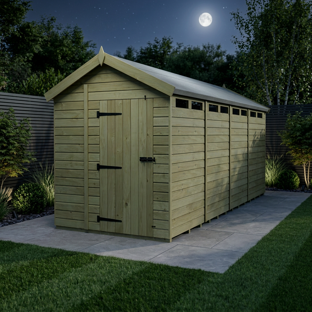 6 x 17 Apex Security Shed - view 2