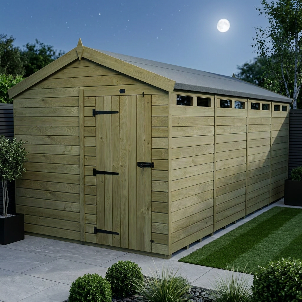 8 x 20 Apex Security Shed - view 2