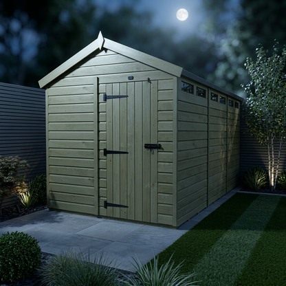 8 x 16  Apex Security Shed - Security Apex Shed