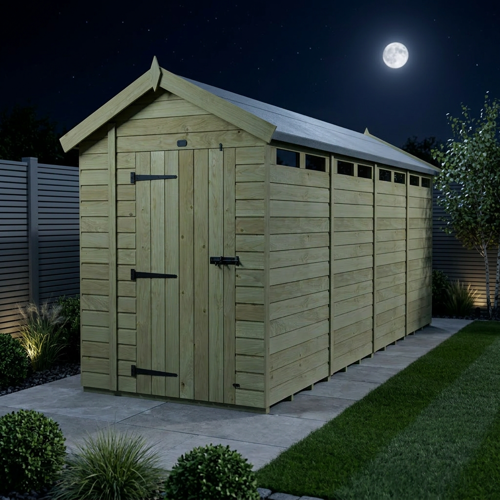 6 x 20 Apex Security Shed - view 2