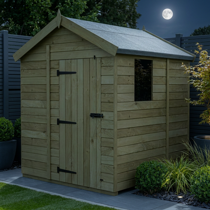 6 x 5 Apex Shed (Single Door, With Windows) - Apex Shed