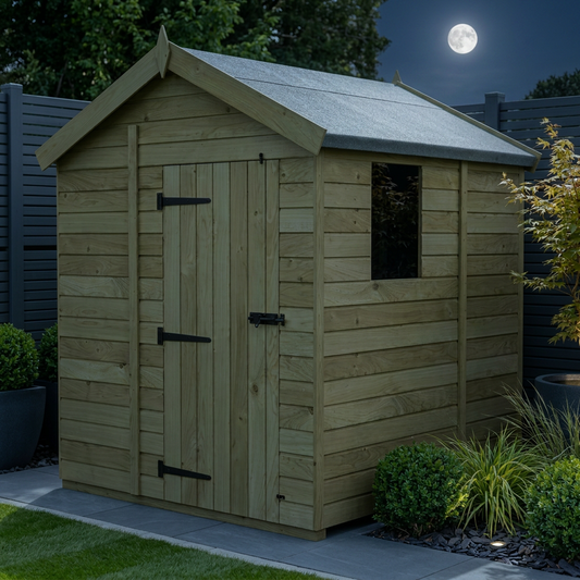6 x 5 Apex Shed (Single Door, With Windows) - Apex Shed