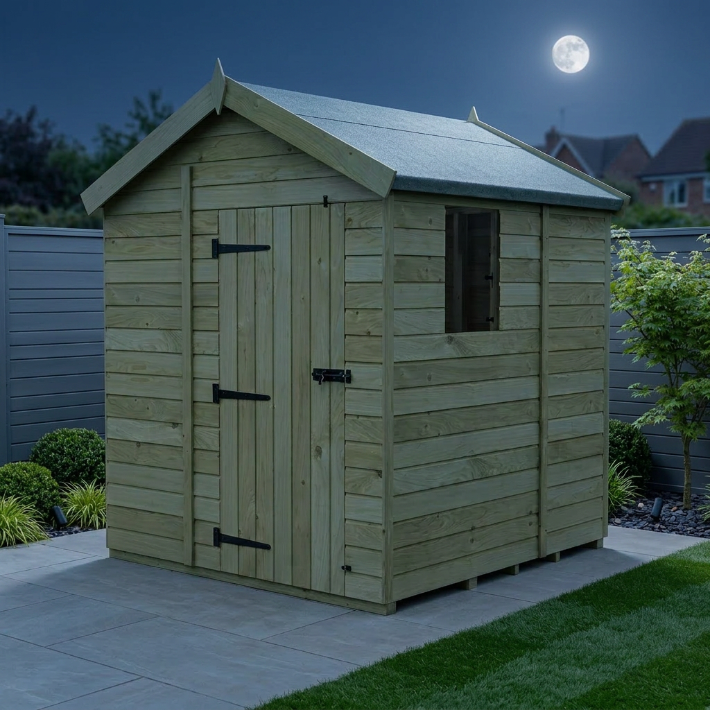 7 x 5 Apex Shed (Single Door, With Windows) - Apex Shed