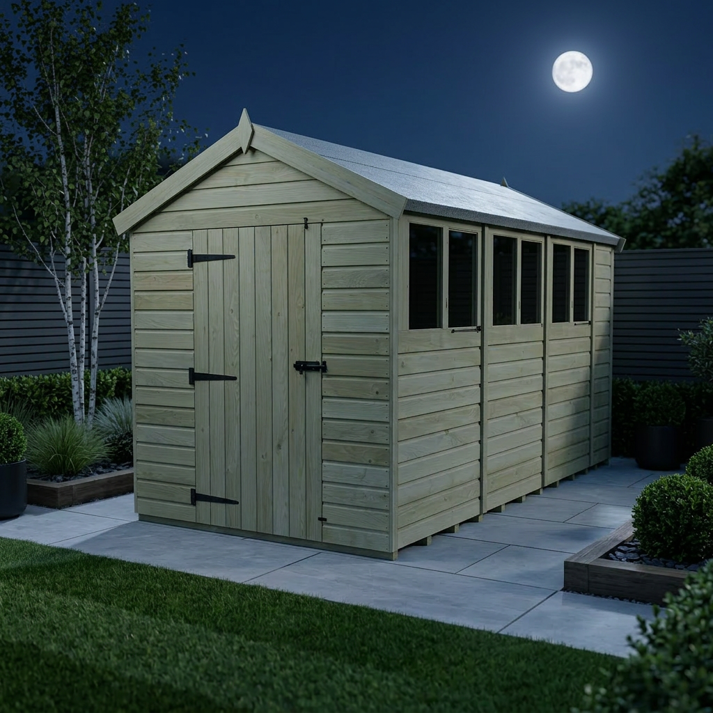 8 x 14 Apex Shed (Single Door, With Windows) - Apex Shed