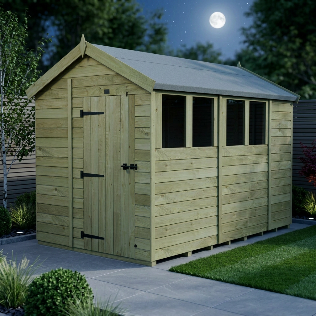 7 x 10 Apex Shed (Single Door, With Windows) - view 2
