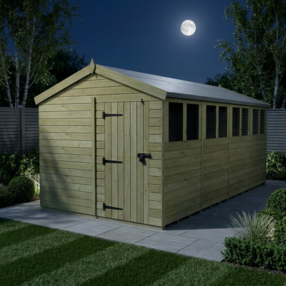 8 x 16 Apex Shed (Single Door, With Windows) - Apex Shed