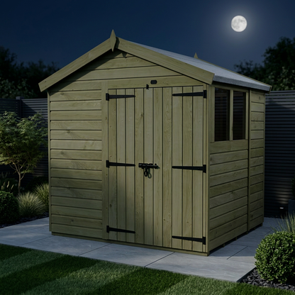 8 x 6 Apex Shed (Double Door, With Windows) - Apex Shed